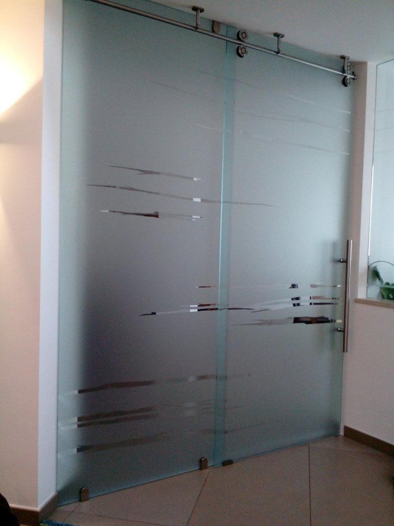 porta appartamento in vetro