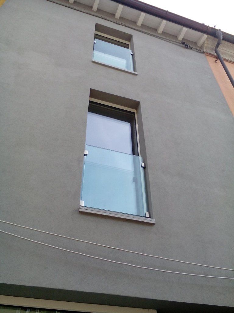 balconcino in vetro
