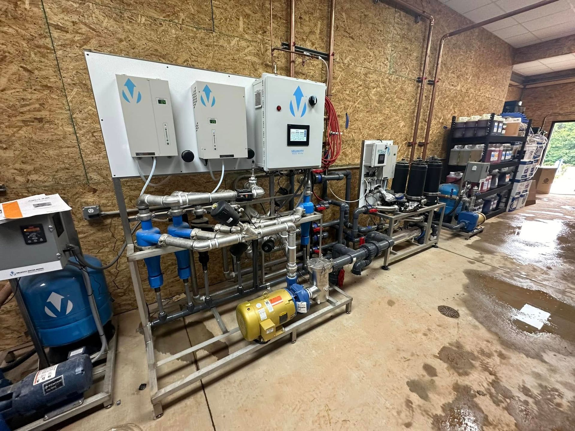 A large room filled with lots of machinery and equipment.