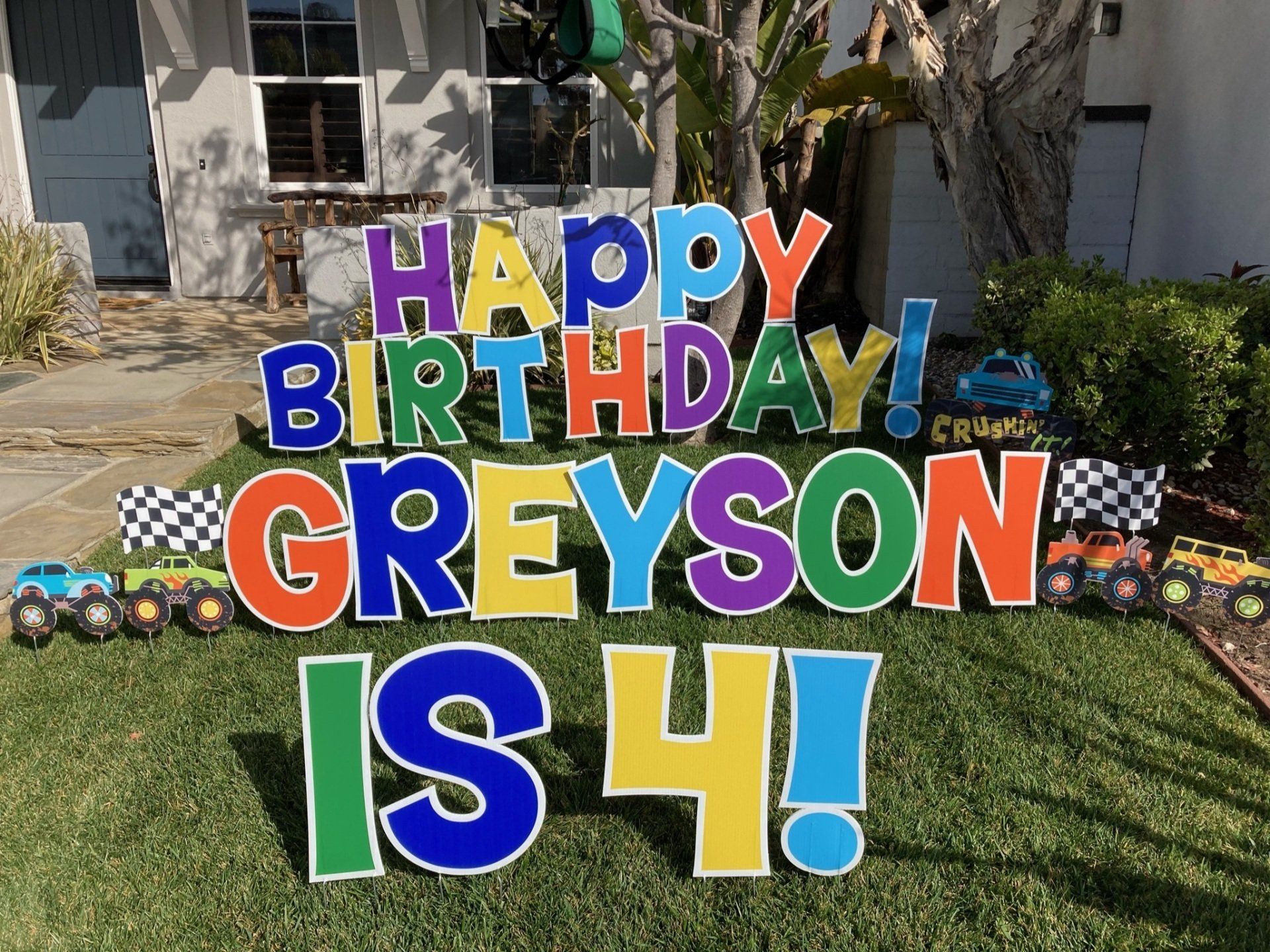 Birthday Yard Sign, Rent A Sign Near Me, Card Your Yard, Huntington Beach