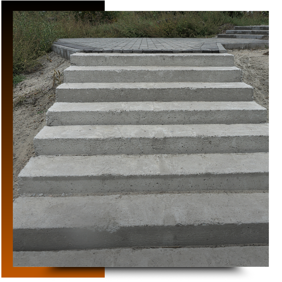 concrete steps