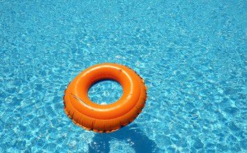 Inflatable Rubber Ring in the Pool—Pool Supplies in Manorville, NY Inflatable Rubber Ring in the Pool—Pool Supplies in Manorville, NY