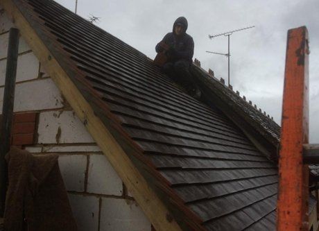 Skilled roofers