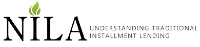 A logo for nila understanding traditional installment lending