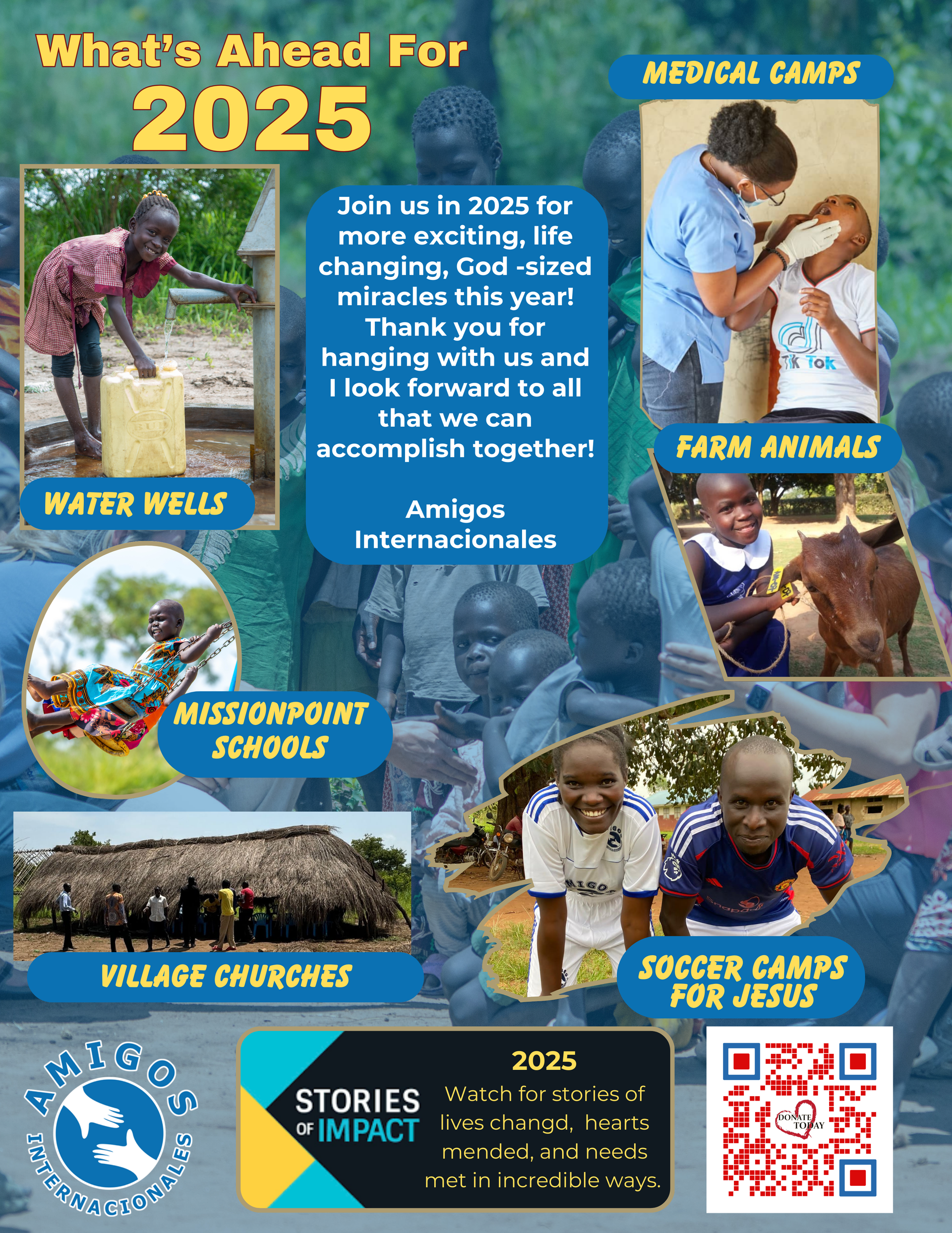 A poster that says what 's ahead for 2025