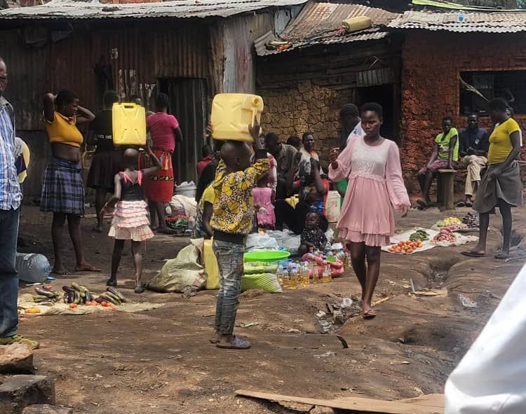 Pregnant young sex working in slums of Uganda