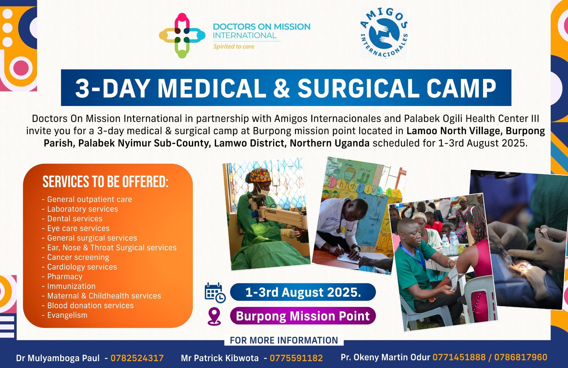 medical Camp for Amigos Internacionales poster