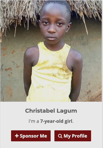 a picture of christabel lagun a 7 year old girl