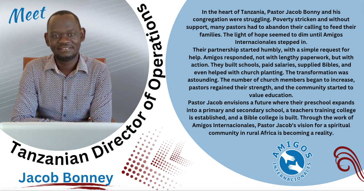 Jacob bonney is the tanzanian director of operations