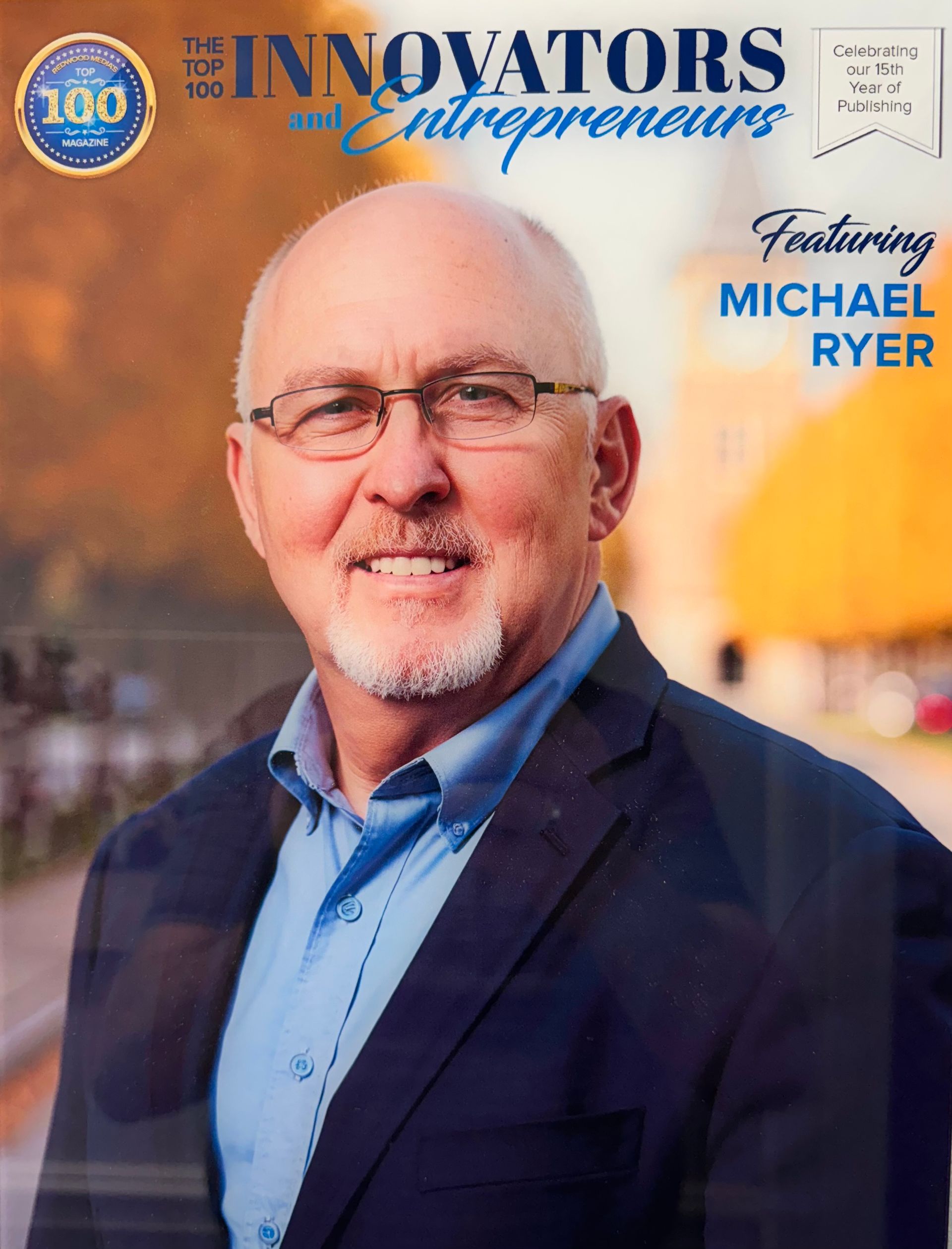 CEO Michael Ryer of Amigos Internacionales is featured on the cover of a magazine Top 100 Innovators and Entrepreneurs.