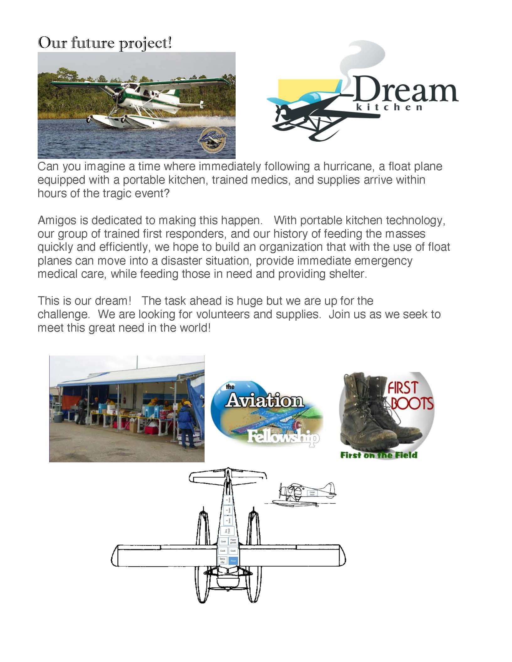 A poster with a picture of a plane and a picture of a person standing on a plane.
