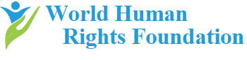The logo for the world human rights foundation