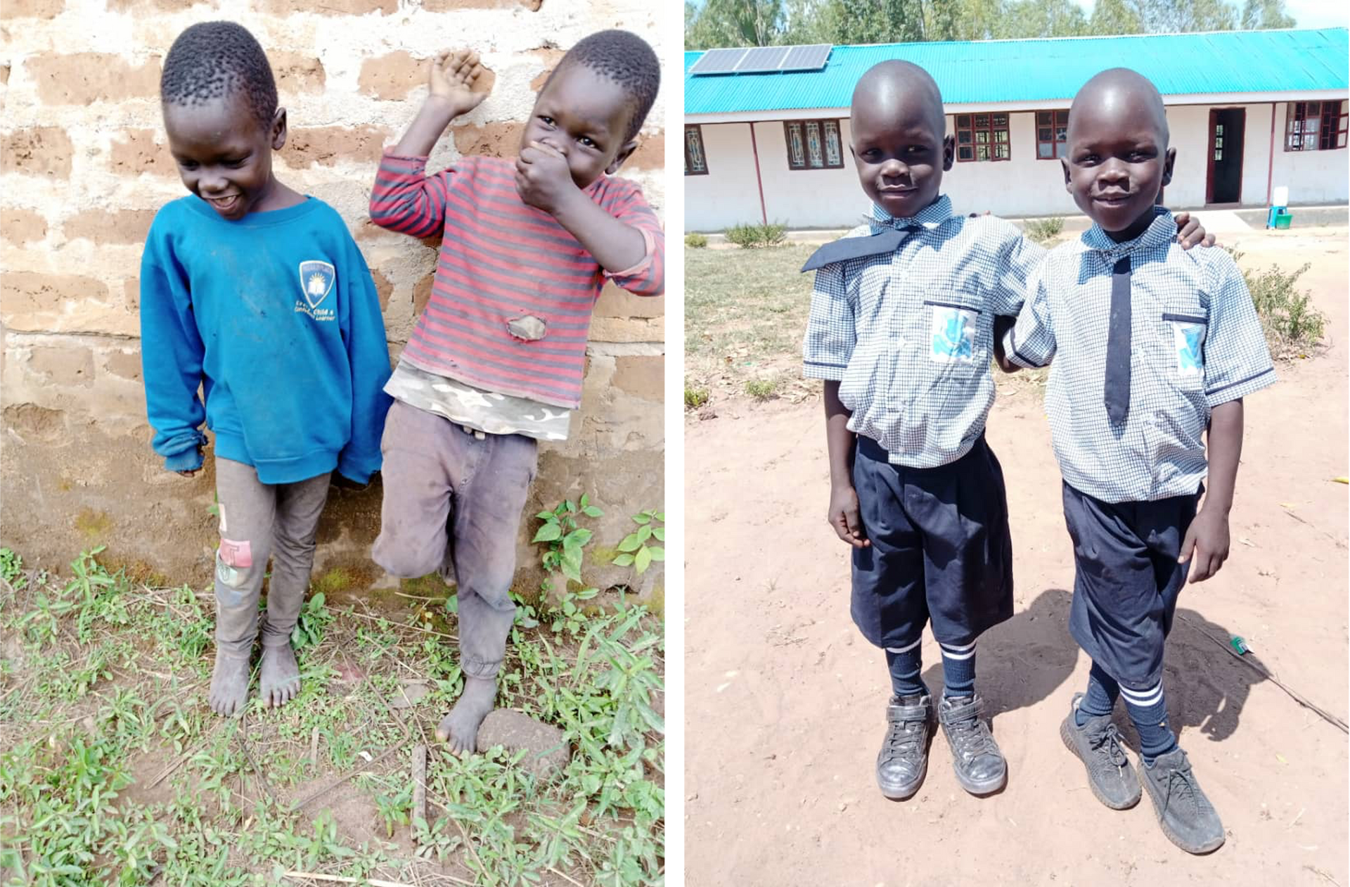 Before and After images from the Ogul Twins, a part of Amigos' sponsorship program