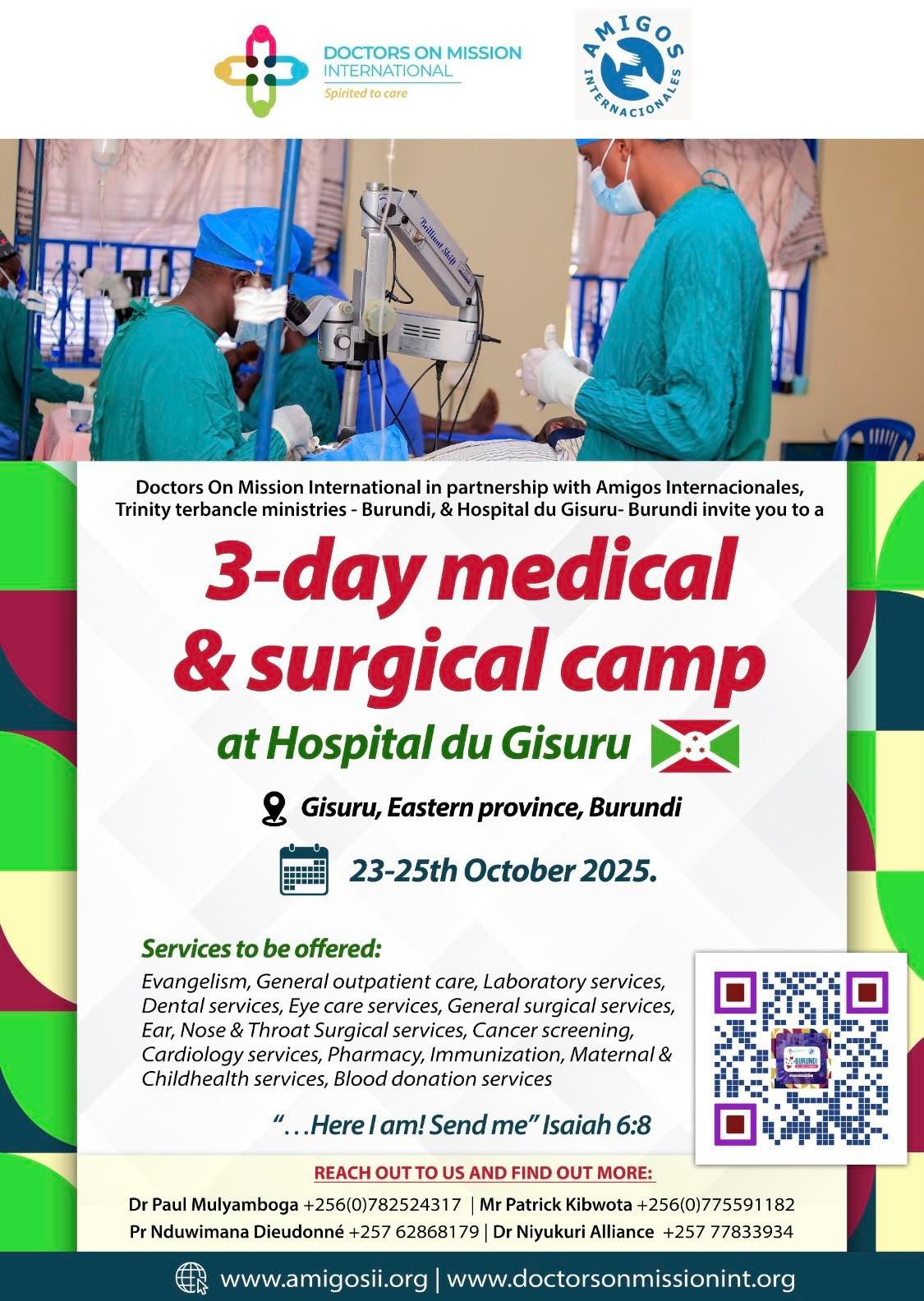 medical Camp for Amigos Internacionales poster
