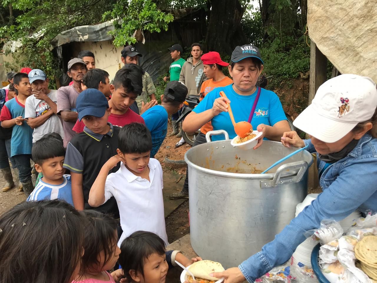 feeding in Guatemala due to the hunger crisis caused by El Nina 2023