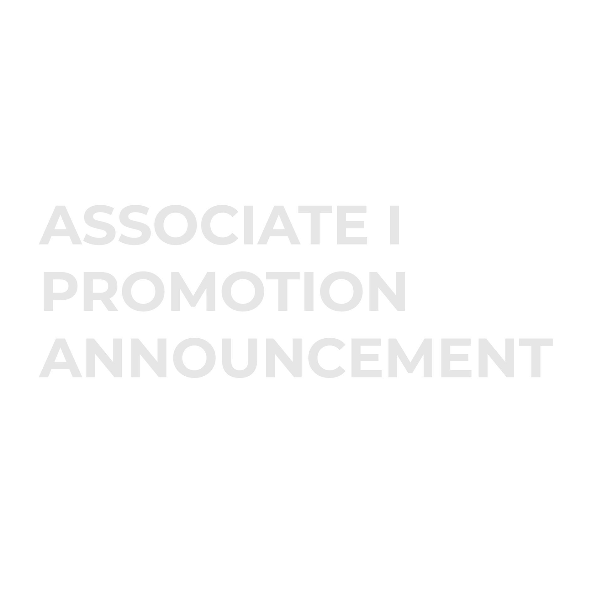 Associate I Announcement associate-i-announcement