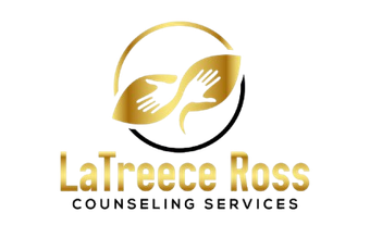 Gold logo for LaTreece Ross Counseling Services: hands in circle.