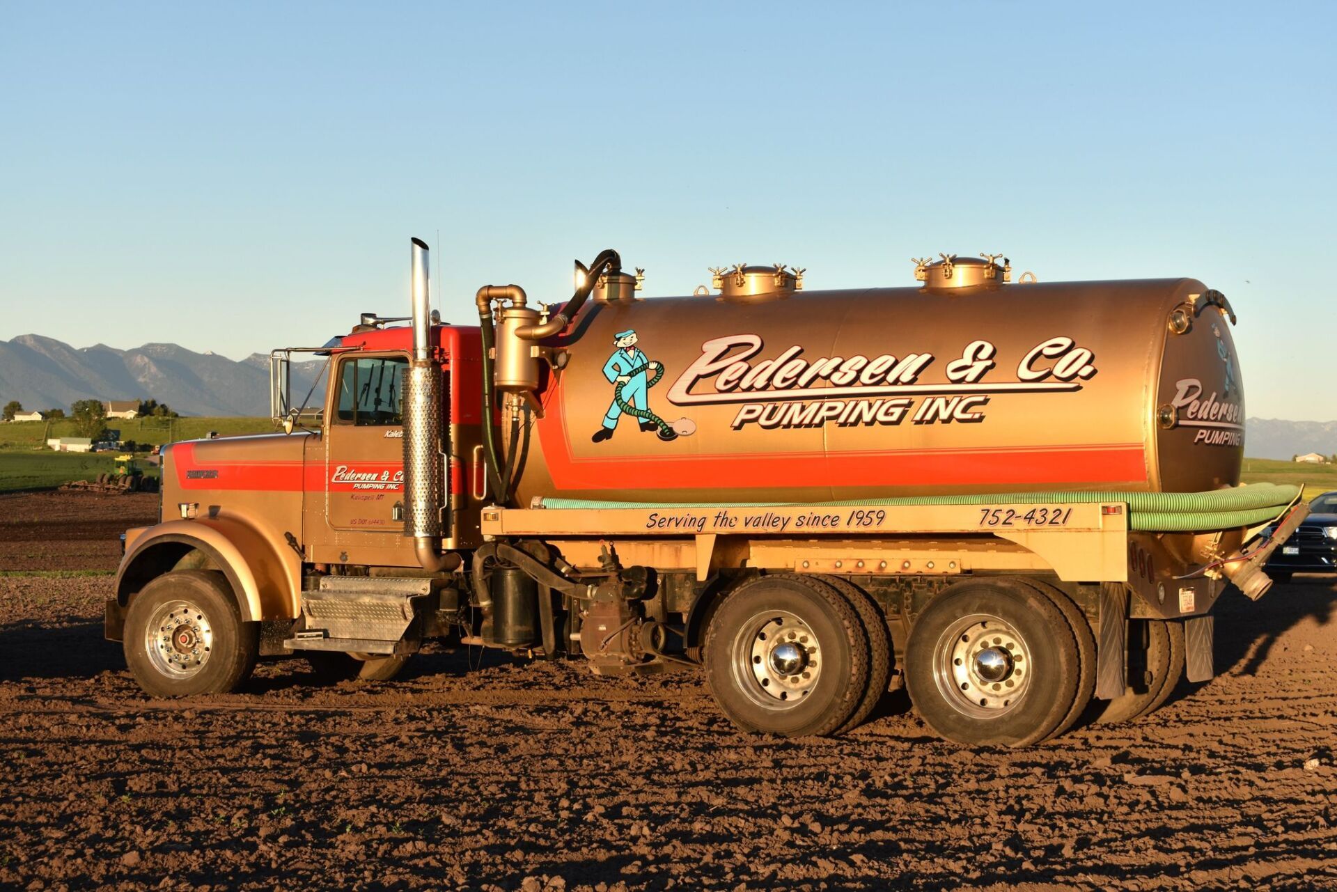 Company vehicle full view — Kalispell, MT — Pedersen & Co Pumping, Inc.