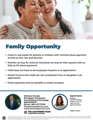 Mother and daughter smiling, promoting real estate investment opportunities with financial benefits.