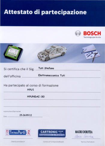 certificazione bosch