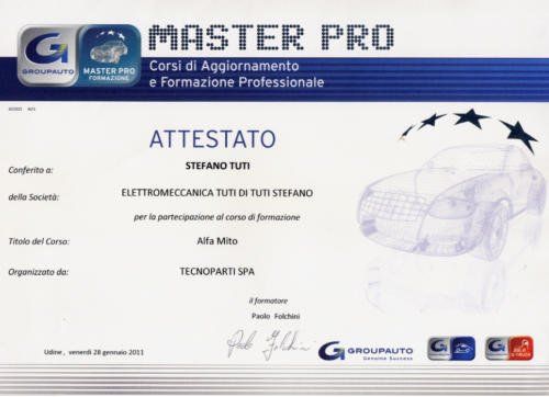 certificazione alfa mito