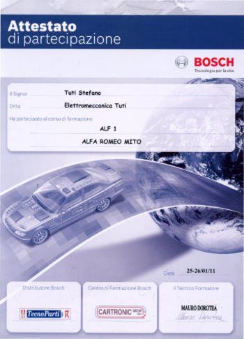 certificazione alfa romeo