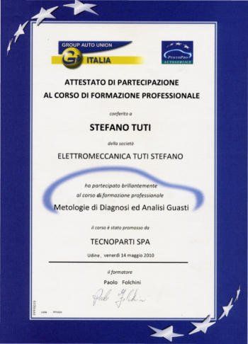 attestato meccanica
