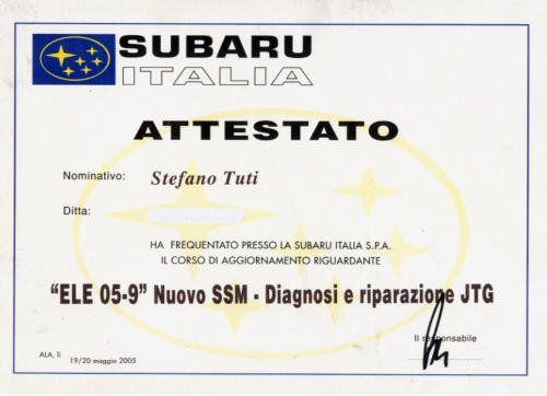 attestato diagnosi e riparazione