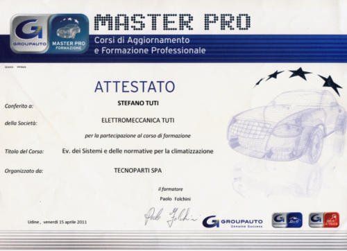 attestato normative per la climatizzazione