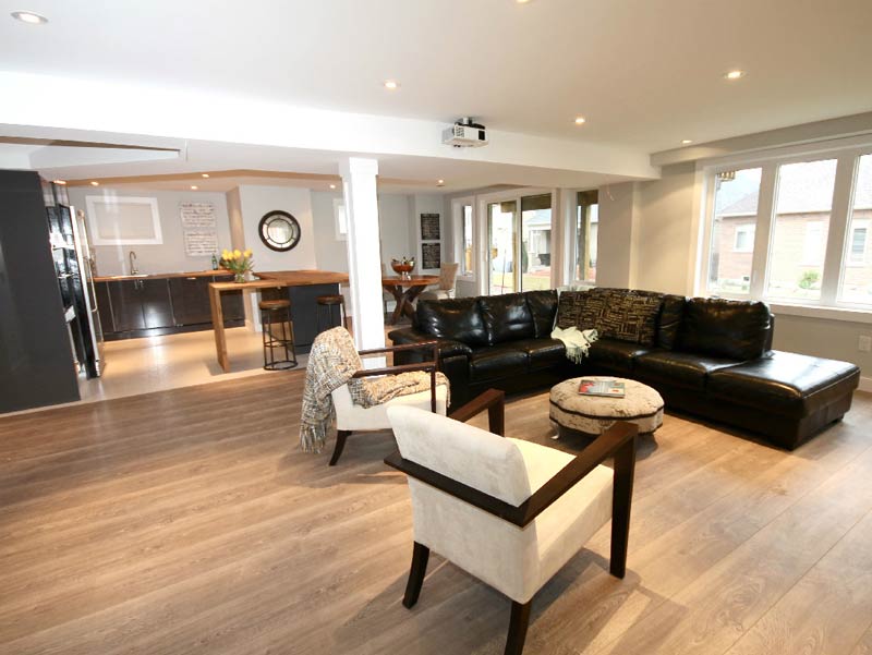 furnished living room