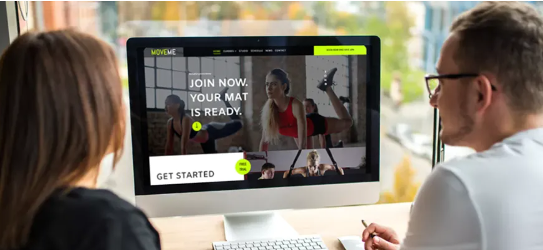 New website Move Me fitness website. Cheap websites pay by the month