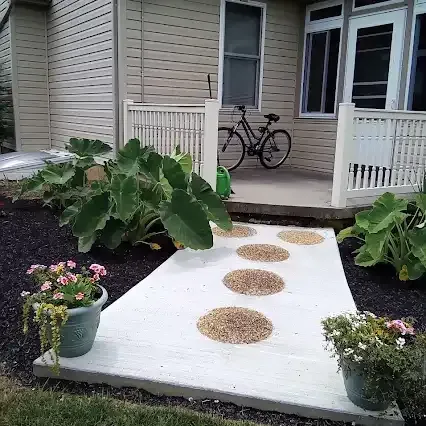 Walkways with garden design — Atglen, PA — Valley Creek Property Services