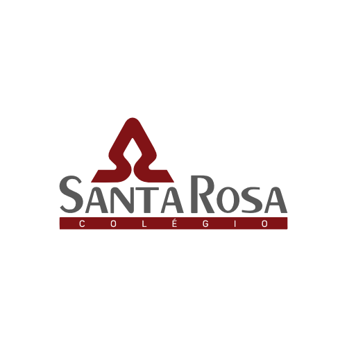 Um logotipo do colégio santa rosa é mostrado em um fundo branco