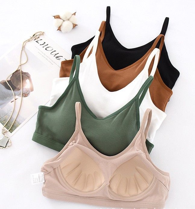 BRATOP-V領美背立體胸墊罩杯背心內搭上衣BRA運動內衣    CUBR220350