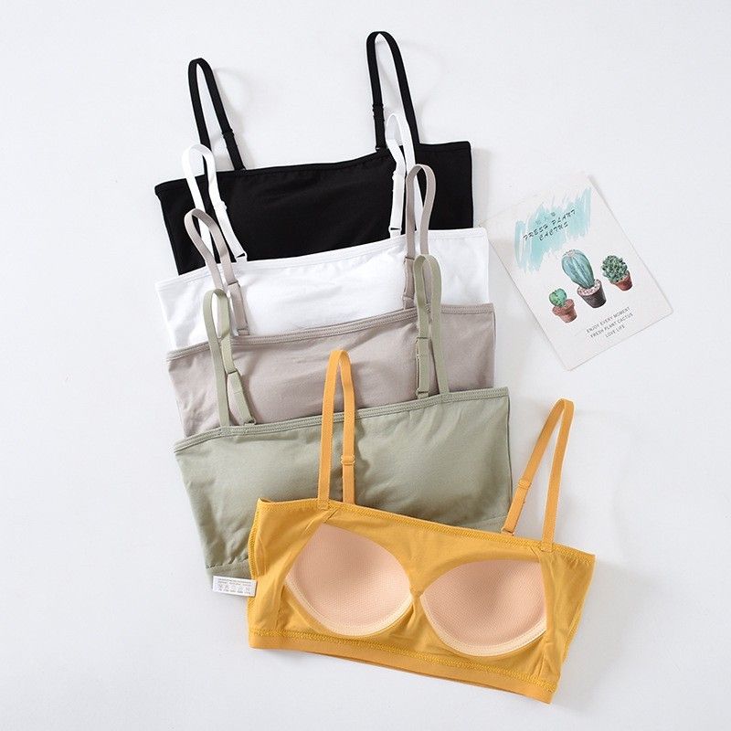 BRATOP-平口肩帶可調立體胸墊罩杯背心內搭BRA運動內衣CUBR220362