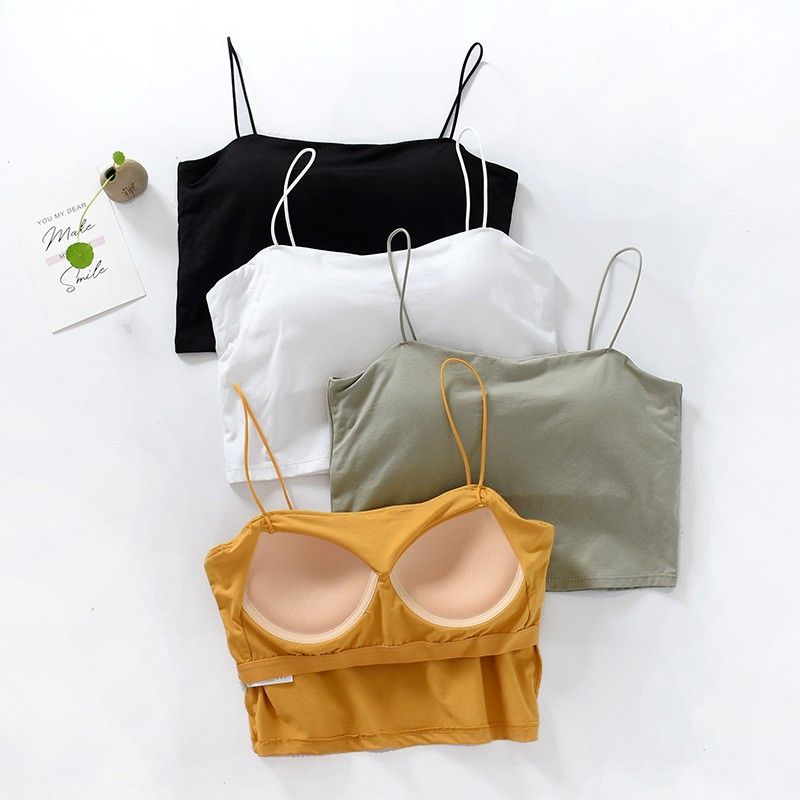 BRATOP-一字領美背短版背心立體胸墊罩杯上衣    CUBR220305