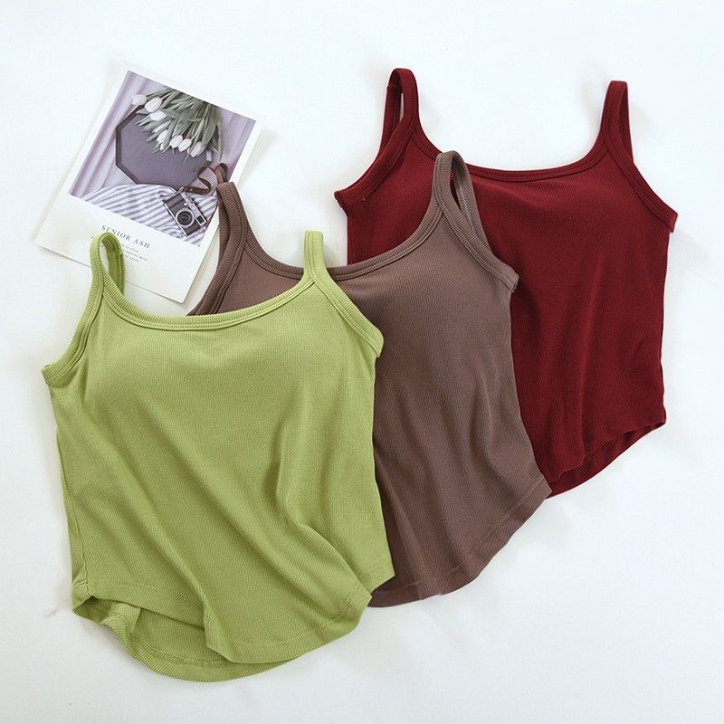 BRATOP-【涼感】 U領下擺立體胸墊罩杯背心內搭BRA運動內衣  CUBR2311017