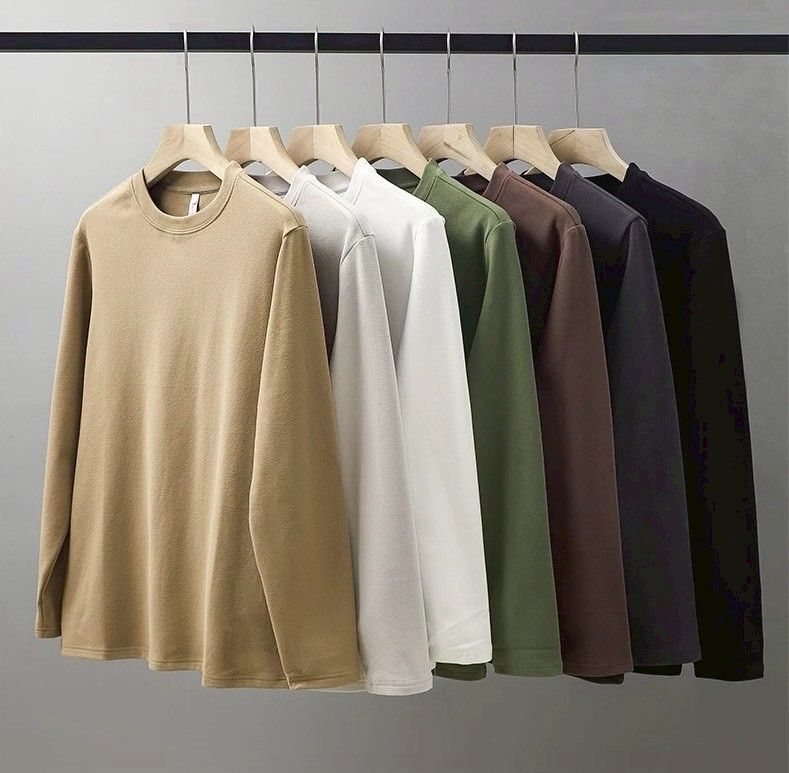 保暖首選★雙面德絨男士圓領親膚保暖打底外穿上衣4色      DL2511004