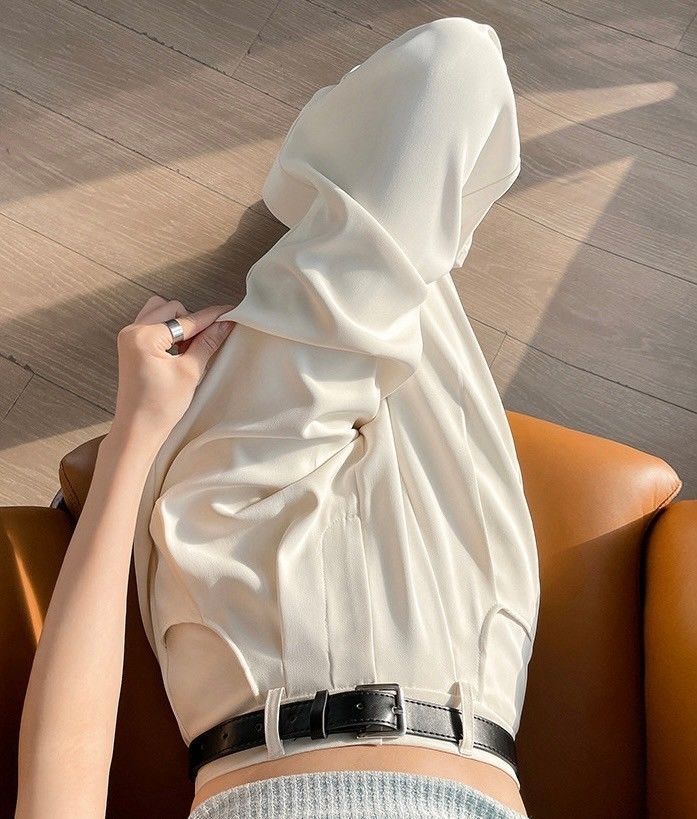 【好評推薦】垂感顯瘦闊腿長褲西裝褲4色(小個子/常規/加長)*附腰帶EP2503008