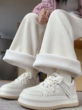 好穿推薦＊簡約百搭雪尼爾闊腿褲長褲2色(小個子/常規/加長/加絨)