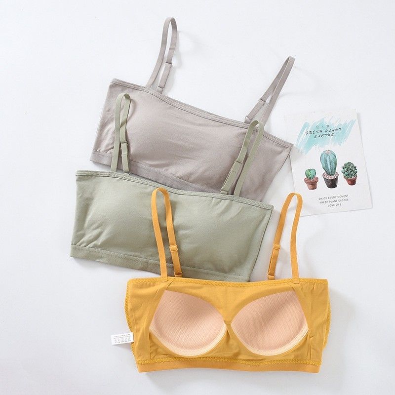 BRATOP-平口肩帶可調立體胸墊罩杯背心內搭BRA運動內衣CUBR220362