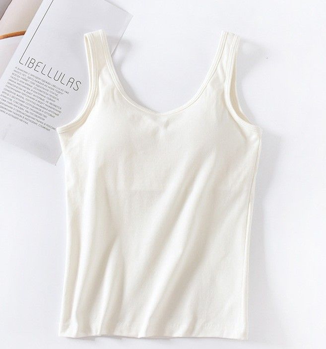 BRATOP-寬肩帶美背立體胸墊罩杯背心上衣    CUBR220341