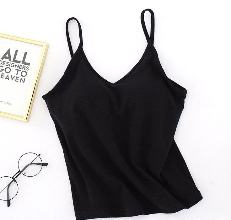 BRATOP-V領U型美背立體胸墊罩杯背心上衣    CUBR220330