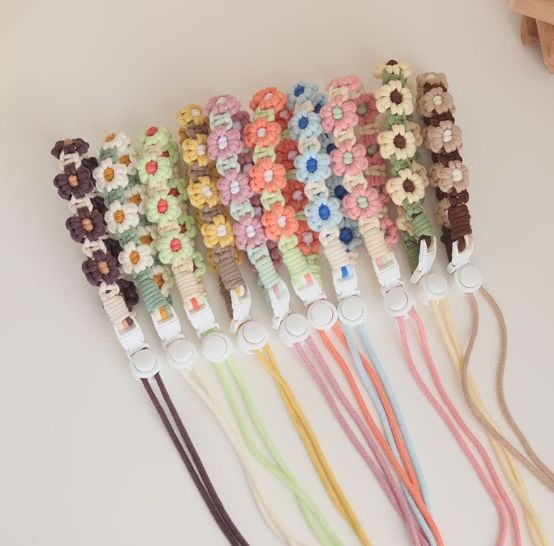 『買一送一』手作花語編織水杯掛繩飲料提繩 TE2408001
