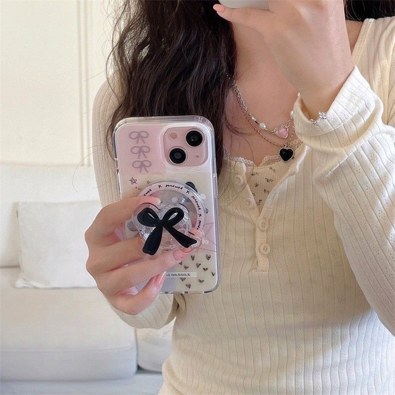 可愛磁吸支架全包手機殼(支架加購)IPHONE12/13/14/15/16    TE2505012