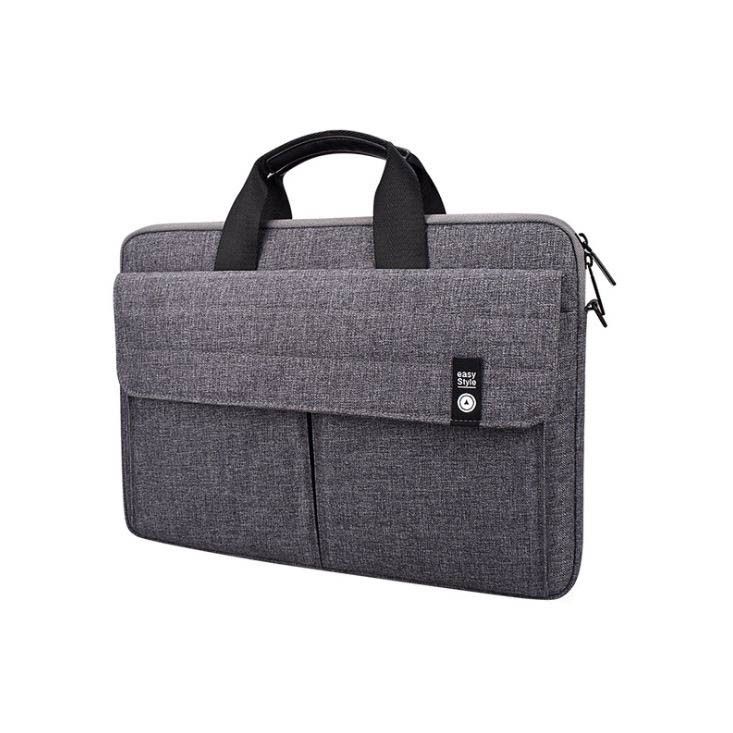 簡約純色時尚質感多功能多夾層防潑水大容量筆電包公事包    TB2020003