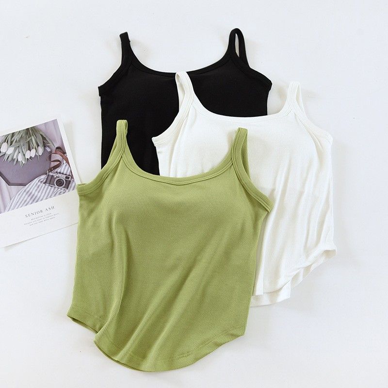 BRATOP-【涼感】 U領下擺立體胸墊罩杯背心內搭BRA運動內衣  CUBR2311017