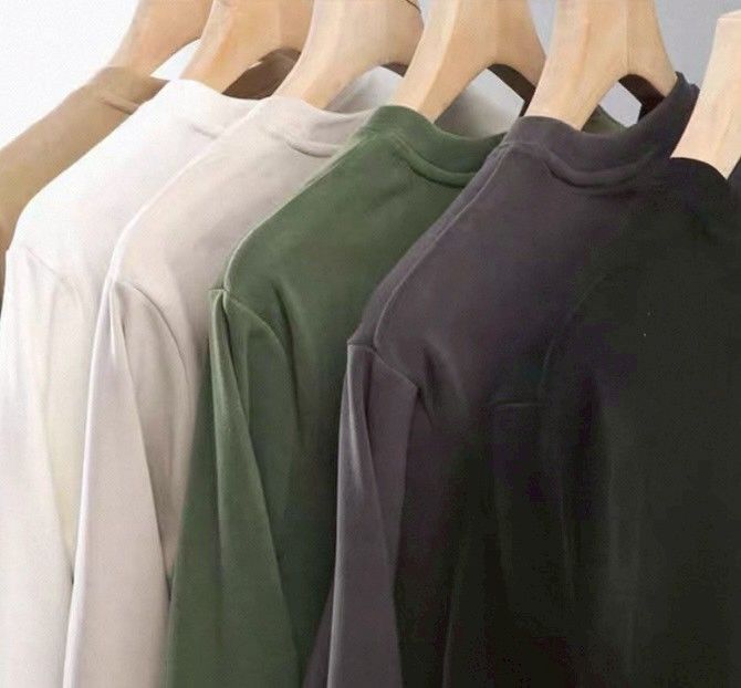 保暖首選★雙面德絨男士圓領親膚保暖打底外穿上衣4色      DL2511004