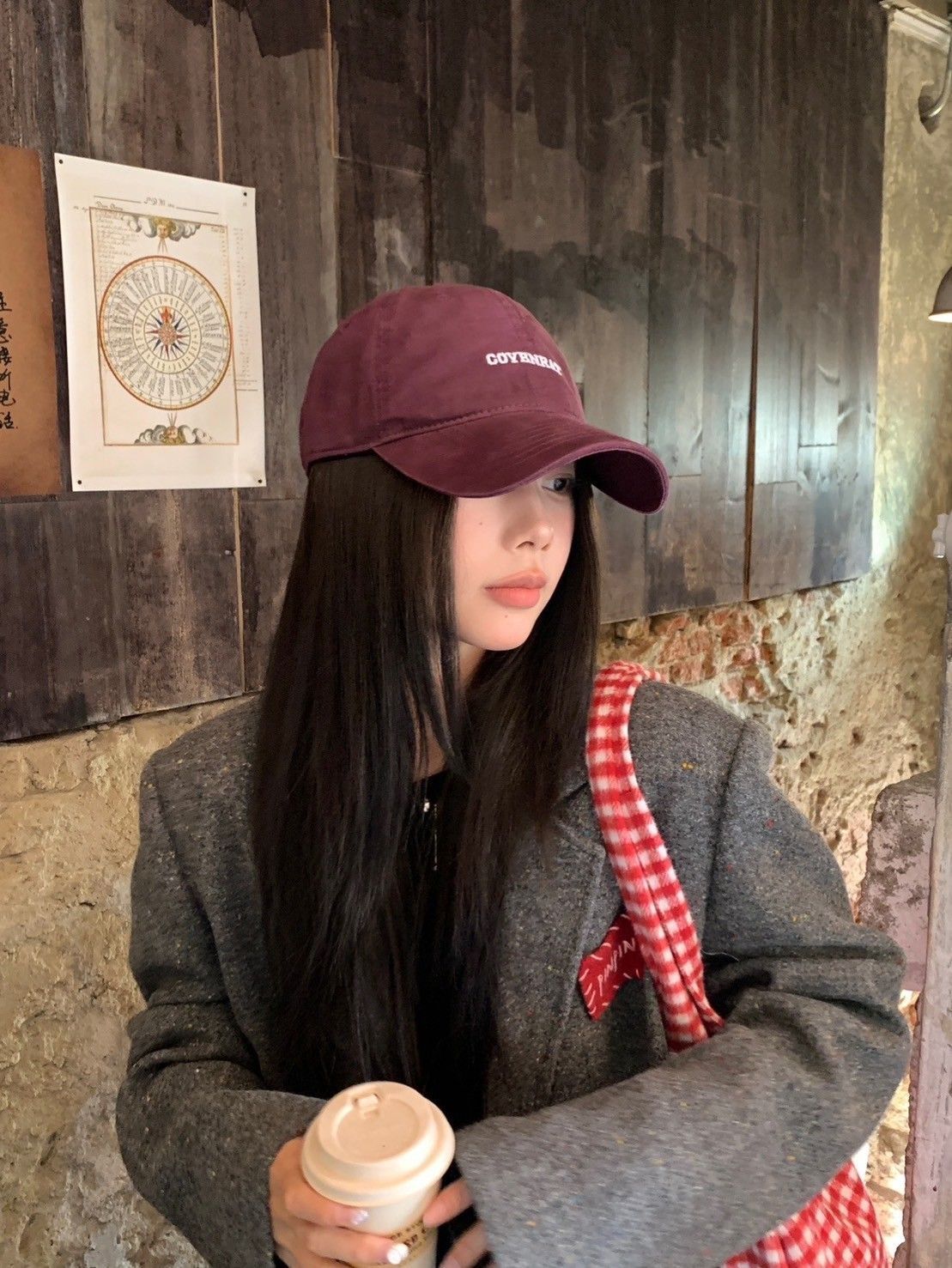 【買一送一】韓系極簡刺繡水洗重工棒球帽老帽帽子    EHT2510002