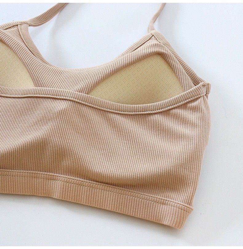 BRATOP-【涼感】掛脖細肩帶立體胸墊罩杯背心4色    CUBR250632